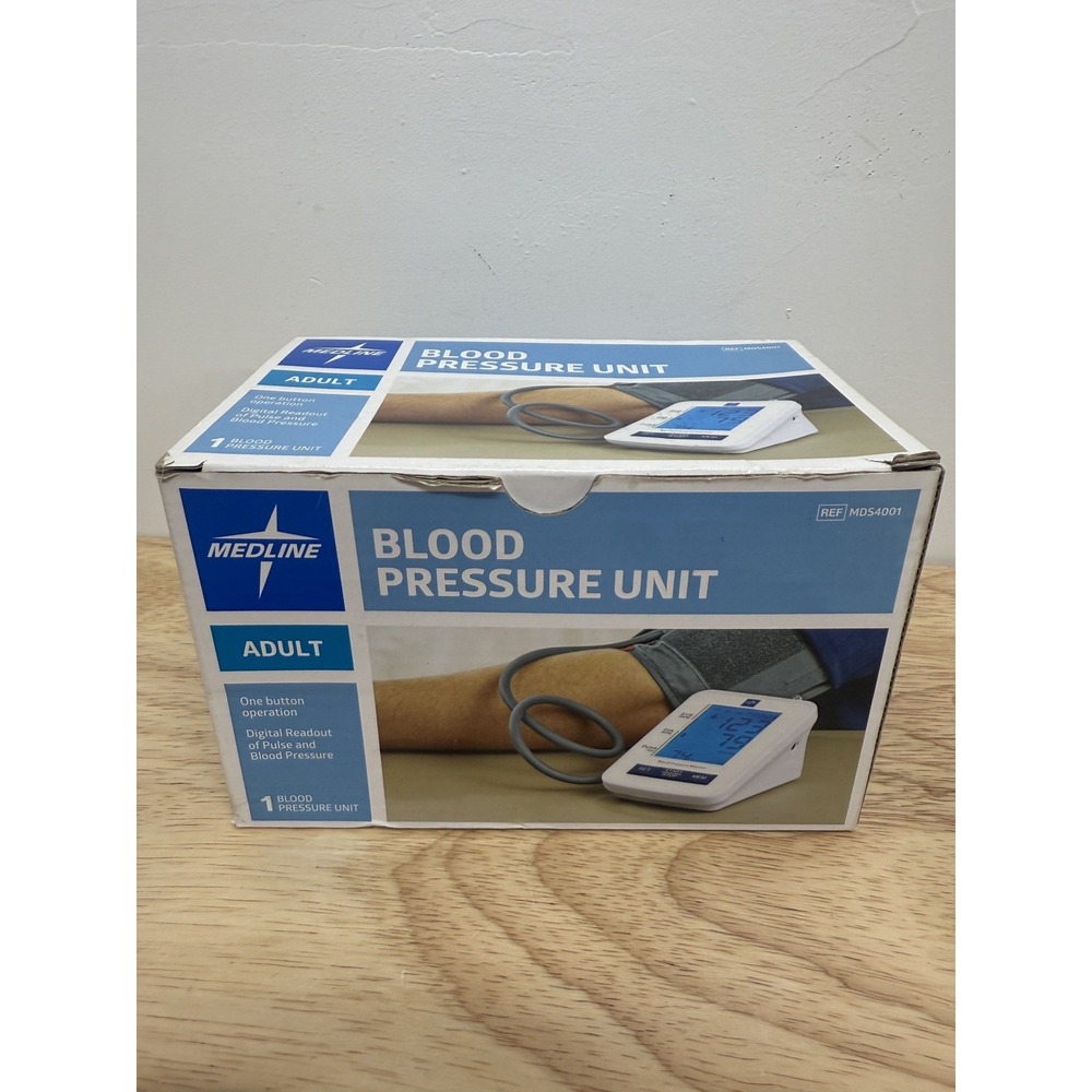 New Medline Blood Pressure Unit Adult One Button Option MDS4001 #17‎